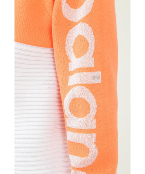 new balance golf】プレーン×タック×ロゴ モックネック ニット プル