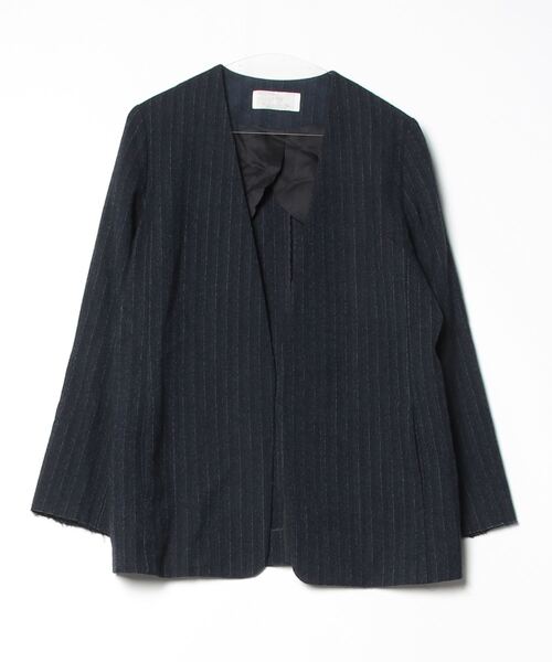 セール/ブランド古着】ノーカラージャケット（ノーカラージャケット