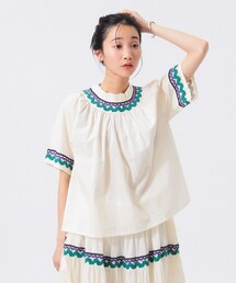 trepied | 【別注】trepied / テープ ギャザー スモック(シャツ/ブラウス)