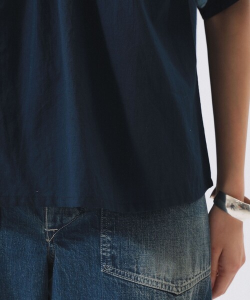 trepied（トレピエ）の「【別注】trepied / テープ ギャザー スモック（シャツ/ブラウス・レディース・ネイビー/アイボリー・ONE SIZE）」の16枚目の写真