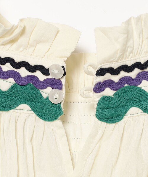 trepied（トレピエ）の「【別注】trepied / テープ ギャザー スモック（シャツ/ブラウス・レディース・ネイビー/アイボリー・ONE SIZE）」の22枚目の写真