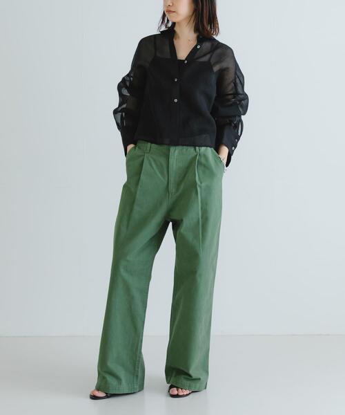 URBAN RESEARCH(アーバンリサーチ)の「シアーワイドスリーブシャツ(シャツ/ブラウス・レディース・カーキ/ベージュ系その他/ブラック・FREE)」の11枚目の写真