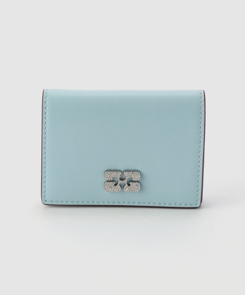 ガニー GANNI Bou Flap Card Holder Strass カードケース GANNI/ ガニー Ganni Bou Flap Card Holder Strass（カード