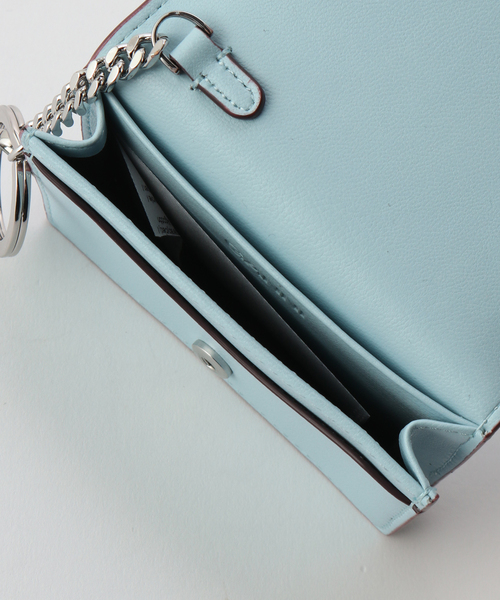 GANNI/ ガニー Ganni Bou Flap Card Holder Strass（カード