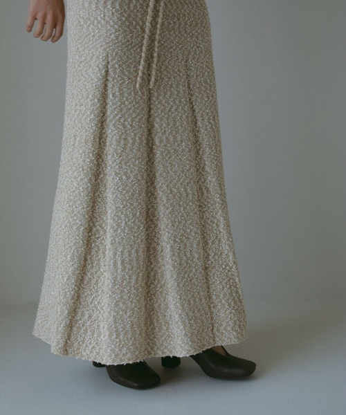 CASA FLINE（カーサフライン）の「コットンツイードニットドレス（ワンピース・レディース・ベージュ/アイボリー・FREE）」の7枚目の写真