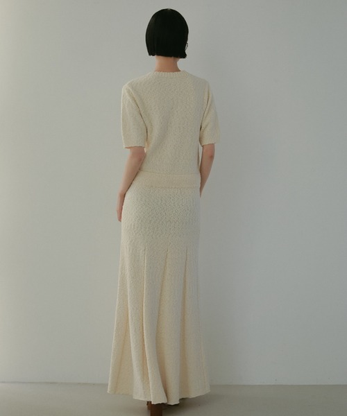 CASA FLINE（カーサフライン）の「コットンツイードニットドレス（ワンピース・レディース・ベージュ/アイボリー・FREE）」の11枚目の写真