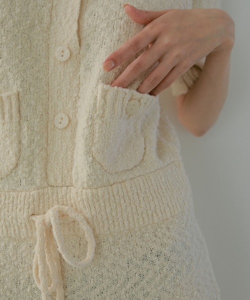 CASA FLINE（カーサフライン）の「コットンツイードニットドレス（ワンピース・レディース・ベージュ/アイボリー・FREE）」の13枚目の写真