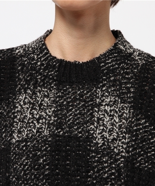 Denim & Supply Ralph Lauren(デニムアンドサプライラルフローレン)の「バッファロー プラッド セーター(ニット/セーター・レディース・ブラック×ホワイト・SMALL/X-SMALL/XX-SMALL/MEDIUM/LARGE)」の5枚目の写真