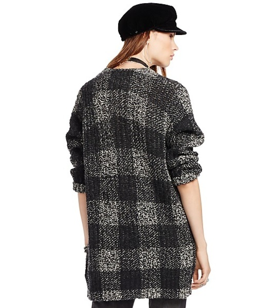 Denim & Supply Ralph Lauren(デニムアンドサプライラルフローレン)の「バッファロー プラッド セーター(ニット/セーター・レディース・ブラック×ホワイト・SMALL/X-SMALL/XX-SMALL/MEDIUM/LARGE)」の9枚目の写真