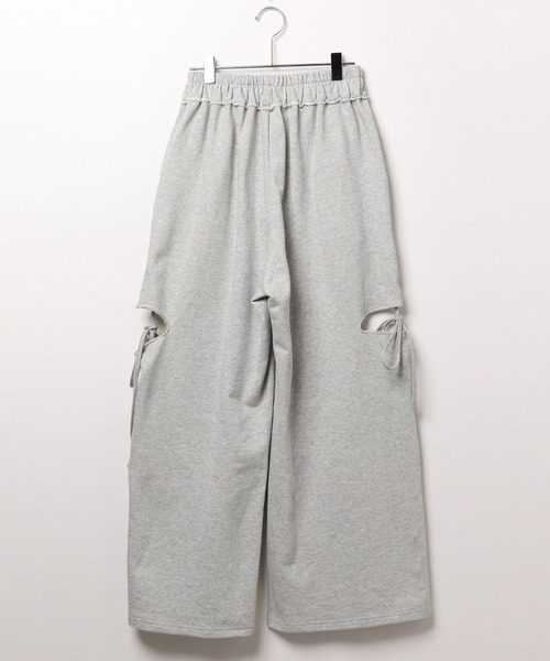 Heather（ヘザー）の「2WAYスウェットデザインパンツ　326088（スウェットパンツ・レディース・グレー/スミクロ・FREE）」の5枚目の写真