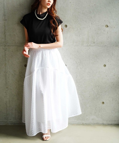 極美品✨定価12万 フォクシー クラウド ジャガードフレアドレス ギャザー 白 PROPORTION BODY DRESSING（プロポーションボディドレッシング）の