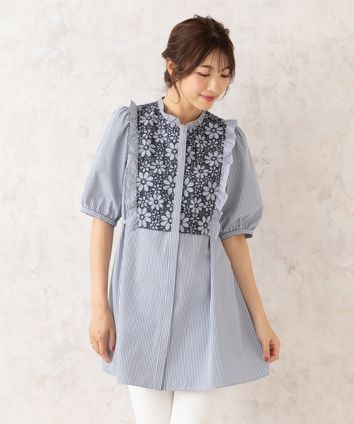 セール】アイレット刺繍ブラウス（シャツ/ブラウス）｜Rose