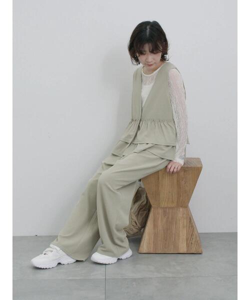 Samansa Mos2 blue(サマンサモスモスブルー)の「【軽量】クロスベルトスニーカーサンダル(ドレスシューズ・レディース・ブラック/シルバー/オフホワイト・L/M)」の12枚目の写真