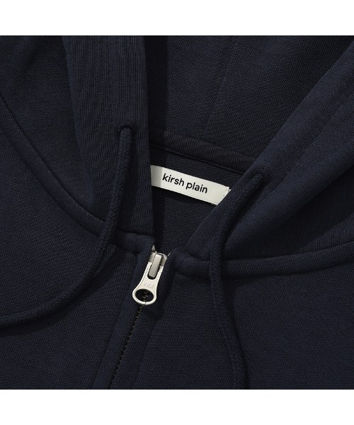 KIRSH PLAIN SLIM FIT CROP HOODIE ZIP UP キルシー プレイン