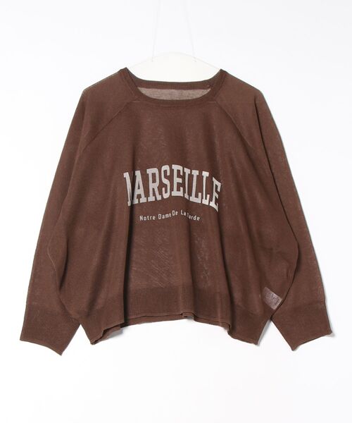TRIANGLE PALETTE(トライアングルパレット)の「ロゴプリント シアーニットプルオーバー(ニット/セーター・レディース・ダークグレー/アイボリー/ピンク/ライトグレー/ブラウン/ブラック・FREE)」の18枚目の写真