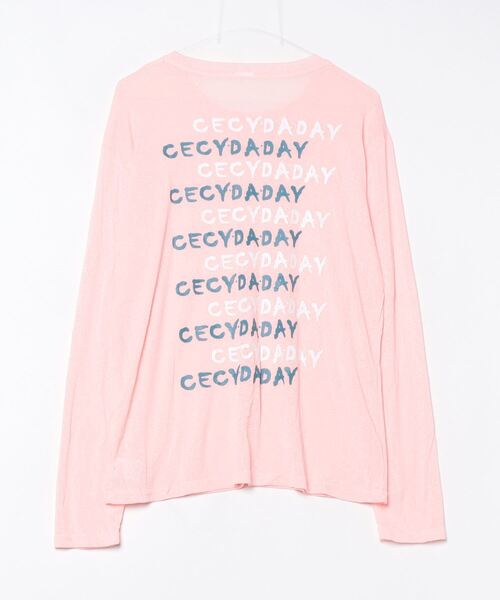 LETee(レティー)の「シアータイプ バックロゴプリントトップス(Tシャツ/カットソー・レディース・ピンク/ブルー/グリーン/ホワイト・FREE)」の21枚目の写真