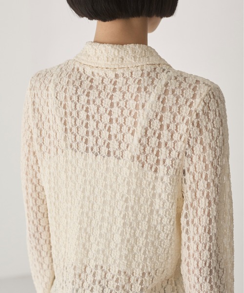 ANGIE（アンジー）の「カット レース シャツ（シャツ/ブラウス・レディース・ブラウン/アイボリー/ブラック・FREE）」の11枚目の写真