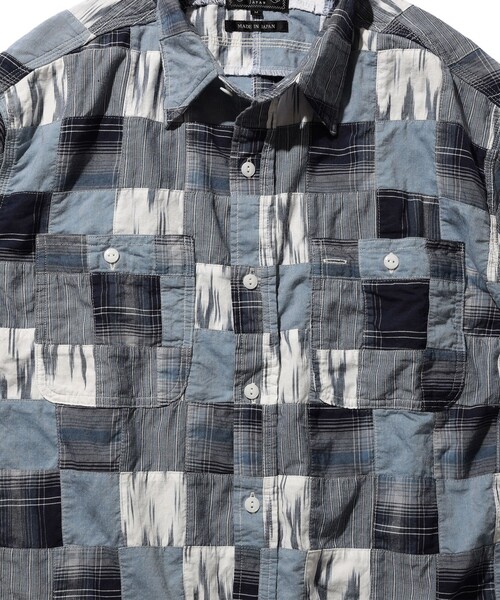 BEAMS PLUS パッチワークシャツ 23SS 即完売 希少XL ガーメンツ BEAMS PLUS パッチワークシャツ 23SS 即完売 希少XL ガーメンツ