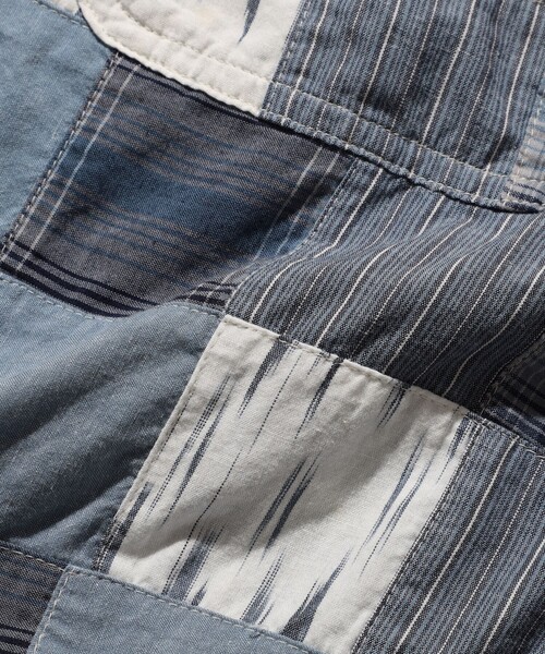 BEAMS PLUS（ビームスプラス）の「パッチワーク ワークシャツ（シャツ/ブラウス・メンズ・ブルー・S/M/L/XL）」の7枚目の写真