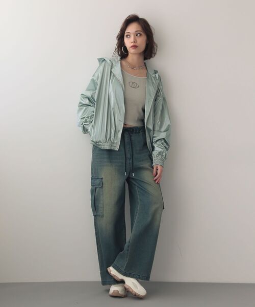 EGOIST（エゴイスト）の「EGOISTブリーチデニムカーゴパンツ（カーゴパンツ・レディース・インディゴブルー・FREE）」の20枚目の写真