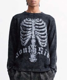 STYLISE（スタイライズ）の「【BREATH / ブレス】NATURAL BORN WAFFLE LS TEE / ブラック [BR25S（Tシャツ/カットソー）」