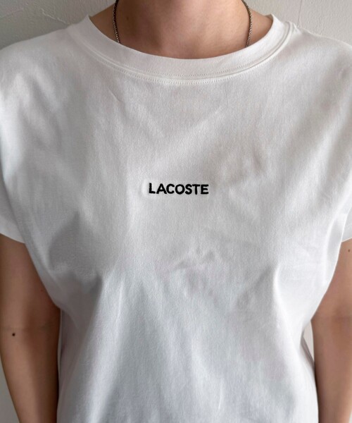 fredy emue(フレディエミュ)の「【LACOSTE/ラコステ】ロゴ入り半袖Tシャツ(Tシャツ/カットソー・レディース・ブラック/ネイビー/オフホワイト・38)」の12枚目の写真