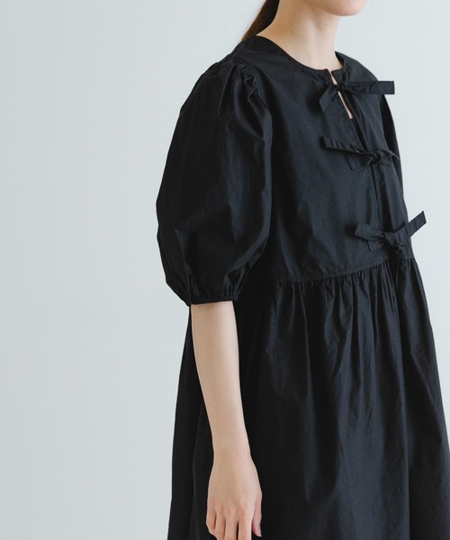 セール】GANNI Cotton Poplin Mini Dress（ワンピース）｜GANNI
