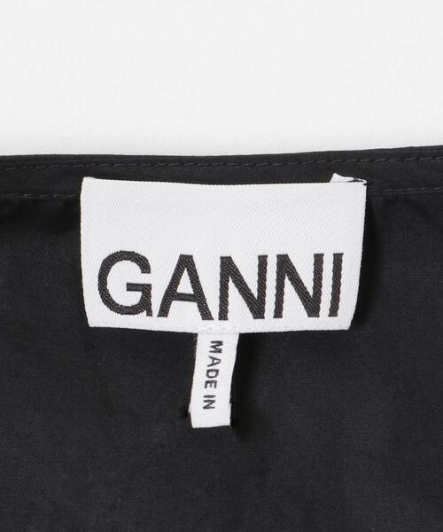 GANNI(ガニー)の「GANNI Cotton Poplin Mini Dress(ワンピース・レディース・ブラック・36)」の14枚目の写真
