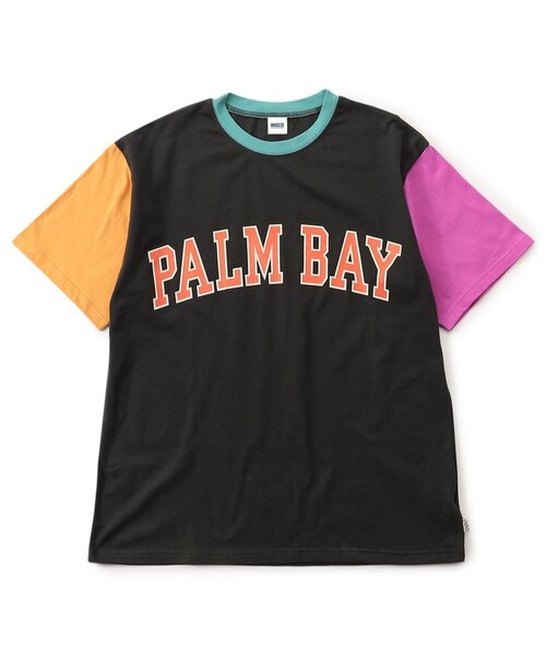 BREEZE(ブリーズ)の「WEB限定【リンク】ロゴアップリケ半袖Tシャツ(オトナ)(Tシャツ/カットソー・レディース・レインボー/グレー/オフホワイト・LARGE/MEDIUM)」の3枚目の写真
