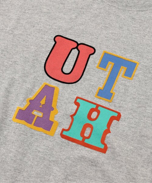 BREEZE(ブリーズ)の「WEB限定【リンク】ロゴアップリケ半袖Tシャツ(オトナ)(Tシャツ/カットソー・レディース・レインボー/グレー/オフホワイト・LARGE/MEDIUM)」の10枚目の写真