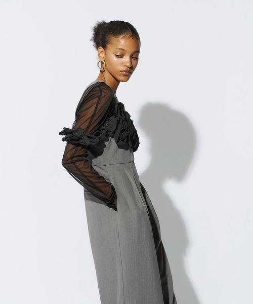 ANDRESD ラッフルビスチェパンツドレス ANDRESD（アンドレスド）の「ラッフルビスチェパンツドレス / ruffled