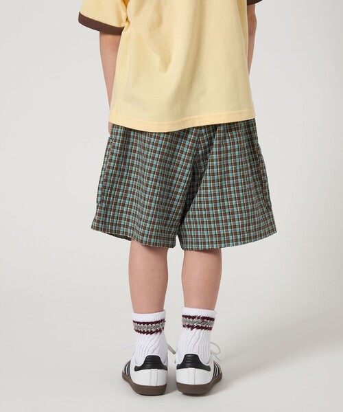 セール】チェック ビッグポケット ショートパンツ / キッズ