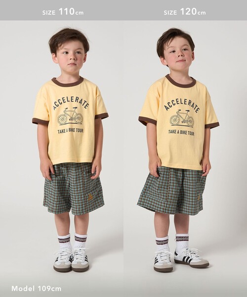 green label relaxing（グリーンレーベルリラクシング）の「チェック ビッグポケット ショートパンツ / キッズ  100cm-130cm（その他パンツ・キッズ・ブラウン/コバルトブルー・100cm/120cm/130cm/110cm）」の11枚目の写真