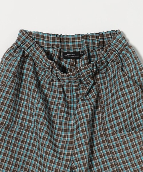 green label relaxing（グリーンレーベルリラクシング）の「チェック ビッグポケット ショートパンツ / キッズ  100cm-130cm（その他パンツ・キッズ・ブラウン/コバルトブルー・100cm/120cm/130cm/110cm）」の16枚目の写真