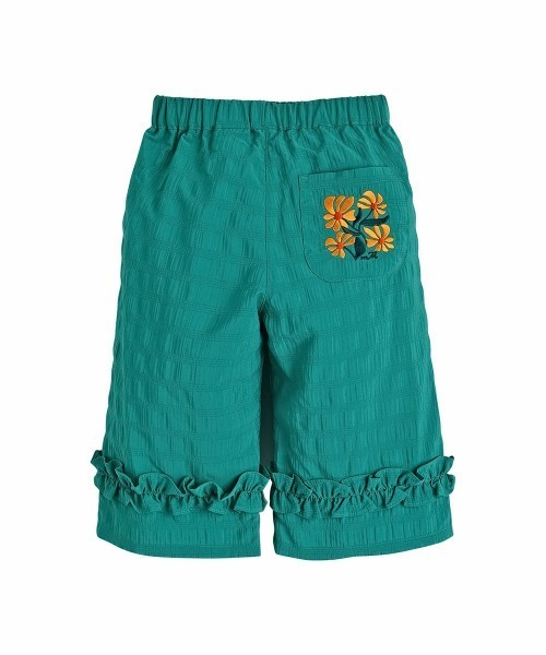 moimoln（モイモルン）の「フォーリンワイド8分丈パンツ（その他パンツ・キッズ・ブルーグリーン・100cm/110cm/120cm/130cm/140cm）」の3枚目の写真