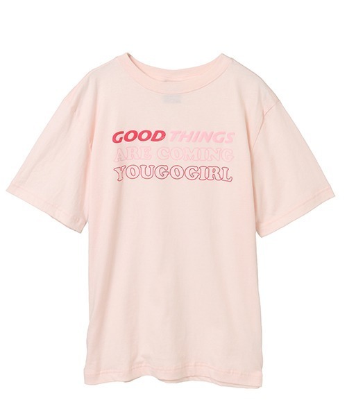 Candy Stripper(キャンディストリッパー)の「YOU GO GIRL Tシャツ(Tシャツ/カットソー・レディース・オフホワイト/ブラック/ピンク/レッド・M/L/XL)」の1枚目の写真