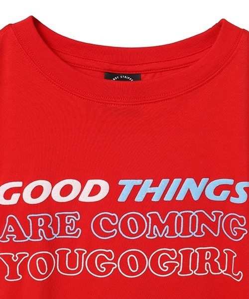 Candy Stripper(キャンディストリッパー)の「YOU GO GIRL Tシャツ(Tシャツ/カットソー・レディース・オフホワイト/ブラック/ピンク/レッド・M/L/XL)」の6枚目の写真