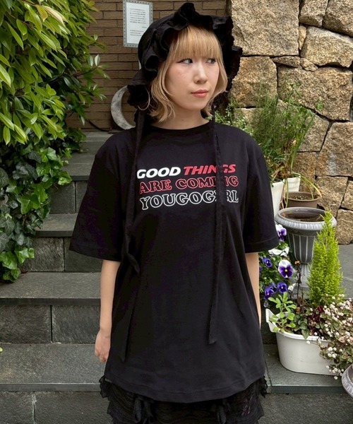 Candy Stripper(キャンディストリッパー)の「YOU GO GIRL Tシャツ(Tシャツ/カットソー・レディース・オフホワイト/ブラック/ピンク/レッド・M/L/XL)」の11枚目の写真
