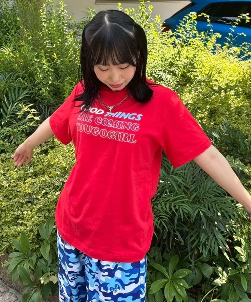 Candy Stripper(キャンディストリッパー)の「YOU GO GIRL Tシャツ(Tシャツ/カットソー・レディース・オフホワイト/ブラック/ピンク/レッド・M/L/XL)」の16枚目の写真