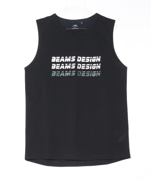 TIGORA by BEAMS DESIGN(ティゴラバイビームスデザイン)の「ティゴラ ビームス TIGORA BEAMS ノースリーブ(Tシャツ/カットソー・メンズ・ベージュ/ブラック・S/L/M/LL)」の2枚目の写真