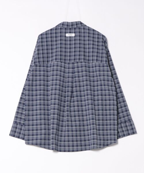 MIRROR STOKE（ミラーストーク）の「【ZOZO限定】CHECK OVER SHIRT（シャツ/ブラウス・レディース・ネイビー/キャメル/レッド・MEDIUM）」の6枚目の写真