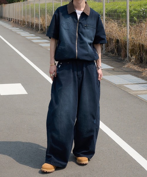 セール】vintage washed mulch pocket short sleeve jacket ビンテージ