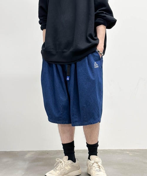HIRO タックデニムショーツ HIRO タックデニムショーツ HIRO タックデニムショーツ