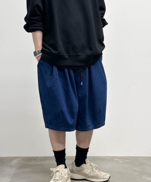 GERRY タックワイドハーフパンツ/ショートパンツ（デニムパンツ
