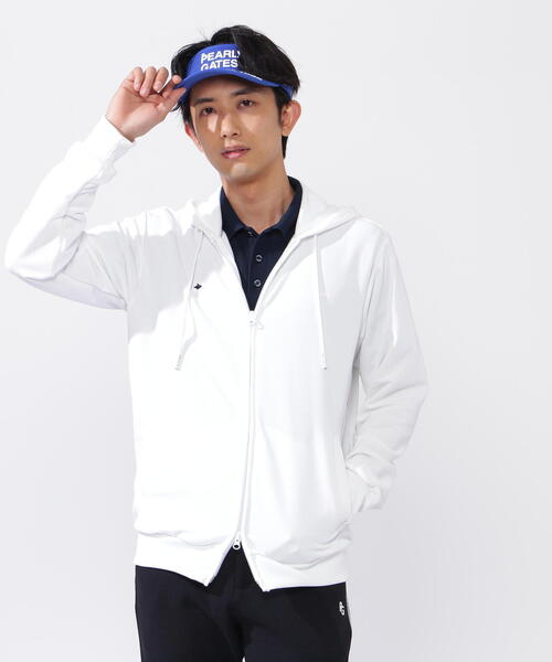 PEARLY GATES　ハイスペック裏毛フルジップフーディ PEARLY GATES】【PG ESSENTIAL】ハイスペックコンパクト裏毛フルジップ