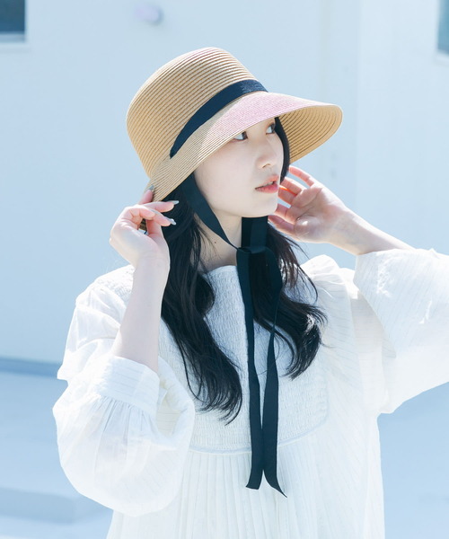 SMELLY（スメリー）の「ペーパーリボンハット（ハット・レディース・アイボリー/ベージュ・-）」の12枚目の写真
