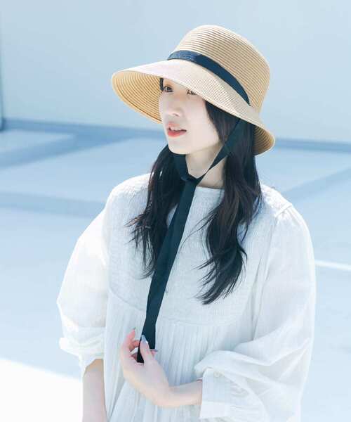 SMELLY（スメリー）の「ペーパーリボンハット（ハット・レディース・アイボリー/ベージュ・-）」の13枚目の写真