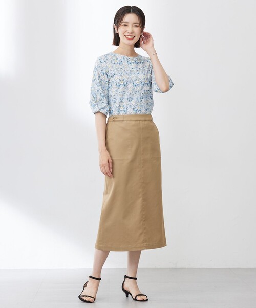 J.PRESS(ジェイプレス)の「【洗える】シャンブレーサテン ナロー スカート(スカート・レディース・ダルブルー系/黄土色系/ネイビー系・7/9/11)」の16枚目の写真