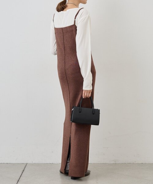 SHENERY(シーナリー)の「総針ニットキャミワンピース(ワンピース・レディース・ブラック系その他/ブラック/ブラウン・36/38)」の15枚目の写真