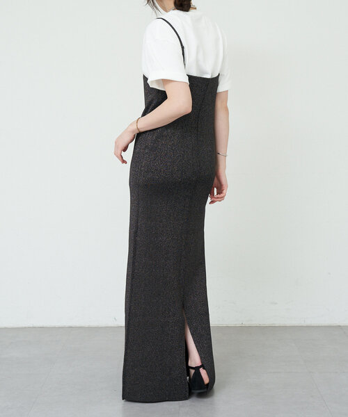 SHENERY(シーナリー)の「総針ニットキャミワンピース(ワンピース・レディース・ブラック系その他/ブラック/ブラウン・36/38)」の9枚目の写真